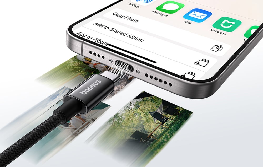 Cablu de încărcare magnetic Baseus USB-C la USB-C 100W 1m (negru) - EVOMAR - Gadgeturi pentru tine.