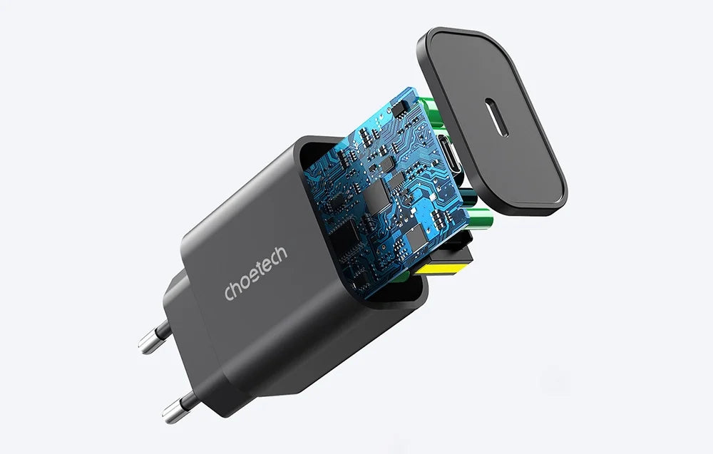 Incarcator cu incarcare rapida PowerDelivery(PD)20W si port USB-C - EVOMAR - Gadgeturi pentru tine.