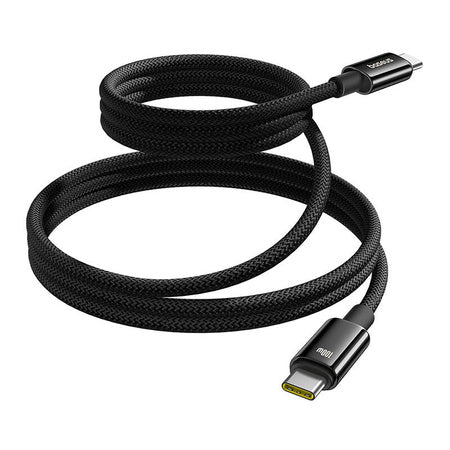 Cablu de încărcare magnetic Baseus USB-C la USB-C 100W 1m (negru) - EVOMAR - Gadgeturi pentru tine.