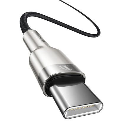 Cablu de date USB-C la USB-C Baseus Cafule, 100W, 1m - EVOMAR - Gadgeturi pentru tine.