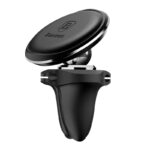 Suport magnetic auto Baseus Air Vent negru pentru grilă ventilație, fixare sigură telefon