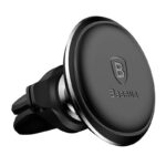Suport magnetic auto Baseus Air Vent negru pentru grilă ventilație, fixare sigură telefon