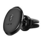 Suport magnetic auto Baseus Air Vent negru pentru grilă ventilație, fixare sigură telefon