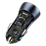Încărcător auto Baseus Golden Contactor Pro 40W cu 2x USB și cablu USB-C 1m