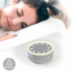 Dispozitiv zgomot alb pentru somn și relaxare cu 6 sunete și lumină ambientală